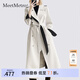 MeetMetro瑪依爾女神范收腰風衣外套女2025秋季新款氣質(zhì)中長款大衣 杏色【現(xiàn)貨閃電發(fā)】 L