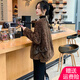 AEMAPE名媛風羊羔毛外套女2025春秋季新款顆粒絨羊羔毛短外套女 咖色 L [建議105-120斤]