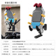 五匹osopro電動(dòng)車手機(jī)導(dǎo)航支架摩托車手機(jī)支架彩殼版甲殼減震可選配無(wú)線充電 彩殼版減震直角甲殼支架