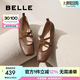 百麗（Belle）博主同款扣帶時(shí)裝瑪麗珍鞋女2025春新優(yōu)雅鞋D3Z1DAQ5 啡色 37 (235mm)