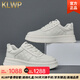 KLWP香港國(guó)際輕奢頭層牛皮真皮小白鞋男夏季透氣男士百搭休閑厚底運(yùn)動(dòng) 白色[正品男鞋] 40 -標(biāo)準(zhǔn)皮鞋碼