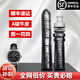 SHIRUI表帶 男真皮自動蝴蝶扣配件手表帶適用于浪琴名匠卡西歐萬國天王天梭力洛克表帶 黑色-銀色扣 20mm