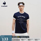 樂(lè)卡克Le coq sportif法國(guó)公雞夏季男休閑純棉短袖T恤L242MCNA0323