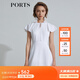 PORTS寶姿 商場(chǎng)同款新品女裝甜美荷葉系帶連衣裙三醋纖SL8D049KWB008 白色 M 6