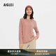AIGLE艾高ACW22WFLE001女士保暖耐用快干經(jīng)典圓領(lǐng)抓絨衣上衣 霧玫瑰色 AG013 36