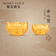 HONEYGOLD 蜜金珠寶黃金吊墜足金古法文玩系列金元寶串珠HGG1716工費120元/件 2.74g 小版