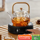 憶壺茶（YIHUTEA）煮茶壺電陶爐煮茶器燒水壺泡茶爐養(yǎng)生壺套裝泡茶壺加厚提梁壺 1500w自動(dòng)斷電陶爐+煮茶壺1L