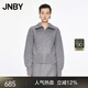 江南布衣（JNBY）【商場(chǎng)同款】24冬新品羊毛針織衫翻領(lǐng)收腰5OA310880 073/雜煙灰 M
