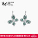 She's茜子原創(chuàng)設(shè)計(jì)晶瑩璀璨蝴蝶耳環(huán)耳釘小眾高級(jí)感耳墜耳飾生日禮物女 藍(lán)色C0