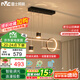 雷士（NVC）餐廳吊燈LED智能簡約北歐輕奢黑金餐桌帶筒燈長條燈WHDD40F/G-03