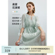 迪賽尼斯（DESIGNICE）2025年夏季新款兩件套法式復(fù)古短袖長(zhǎng)裙內(nèi)搭吊帶連衣裙 薄荷綠 L