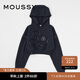moussy 早春新品迪士尼合作款粉嫩米奇連帽衛(wèi)衣010HSQ90-0260 021淺黑色 均碼