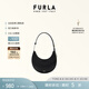 芙拉（FURLA）DELIZIA牛皮迷你小包女士單肩包腋下包月牙包時髦簡約高級感 黑色