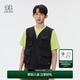 KOLON SPORT/可隆多口袋馬夾 男子戶外運動網(wǎng)眼拼接外套無袖上衣 LHVT5MTK25-BK 黑色 XL 180/100A