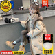 G.DUCKKIDS品牌羽絨棉服女童2025新款兒童中大童冬裝洋氣襖子中長(zhǎng)款外套羽 棕色 170 cm
