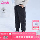 笛莎Deesha 童裝女童羽絨褲2024冬季新款寶寶保暖長褲 黑色70 150cm