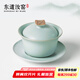 東道汝窯河南非遺三才蓋碗套組茶具茶杯陶瓷功夫茶具開片可養(yǎng)主人杯 【2024款】臥龍蓋碗150ML