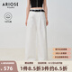 艾諾絲雅詩【商場同款】2025夏季新品匹馬棉100%棉女休閑褲垂感長褲40433023 白色 M