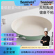 BAMBETEL班貝特德國(guó)品牌陶瓷不粘平底鍋家用炒鍋無(wú)氟涂層煎鍋煎蛋餅電磁爐 松石綠煎鍋適用2-3人24cm