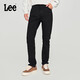 Lee商場(chǎng)同款709修身錐形黑色男牛仔褲休閑顯瘦潮流