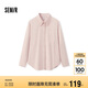 森馬（Semir）[商場(chǎng)同款]長(zhǎng)袖襯衫女中長(zhǎng)款寬松2024冬季燈芯絨上衣101724105001