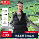 坦博爾羽絨服女輕薄羽絨馬甲時(shí)尚立領(lǐng)背心短款外套TD238006 黑色 L (170)