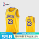 NIKE耐克NBA官方-湖人詹姆斯球衣男籃球服速干23號(hào)運(yùn)動(dòng)背心DN2009-733 黃色 2XL