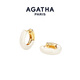 AGATHA/璦嘉莎 里奧琺瑯耳環(huán)女士【生日禮物】送女友閨蜜高級感耳飾