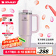 STANLEY巨無(wú)霸吸管杯水杯保溫杯大容量不銹鋼杯子辦公887毫升-夢(mèng)幻紫菀