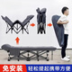 德國(guó)折疊床加寬加厚單人床便攜式辦公室午休床簡(jiǎn)易躺椅醫(yī)院陪護(hù)床 棉麻款圓管175*60cm[床墊一體翻