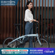 大行（DAHON）P10折疊自行車20英寸10速鋁合金成人通勤V剎 PAA003 消光灰藍(lán)