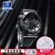 卡西歐（CASIO）G-SHOCK小鋼炮金屬表殼防震防水自動(dòng)LED運(yùn)動(dòng)男士女士手表一對(duì)表 GM-110BB-1APR