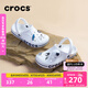 卡駱馳crocs洞洞鞋貝雅卡駱班輕便耐磨一腳蹬休閑鞋|205089 白/深藍(lán)-126 37 /38(230mm)