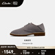 Clarks其樂ClassyLite Qk男鞋新款經(jīng)典復(fù)古商務(wù)通勤休閑皮鞋 灰色 261848647 42