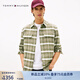 TOMMY HILFIGER25新款秋冬男裝純棉法蘭絨微磨毛復(fù)古格紋長袖襯衫外套05861 深綠格紋MSH S （推薦：120-135斤）