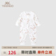 英氏（YEEHOO）嬰兒衣服5A抗菌哈衣新生兒純棉乳木果四季連體衣爬服