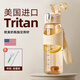 cica吸管杯孕產(chǎn)婦躺著喝水tritan塑料兒童學(xué)生水杯子女夏季糖耐帶刻度 【80%選擇+送贈(zèng)品+帶重力球】米色 520ml