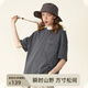 NOTHOMME 涼感抗菌280g重磅日系潮牌夏基礎(chǔ)口袋純色寬松短袖T恤男 碳灰色 L