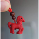 夢(mèng)逸紅色木馬吊墜掛件桃木生肖馬項(xiàng)鏈吊墜手鏈鑰匙鏈原木生肖實(shí)木屬相 馬項(xiàng)鏈