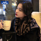 目丸2025新款圍巾女春秋冬季百搭韓版大披肩仿羊絨網(wǎng)紅保暖圍脖潮