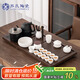 蘇氏陶瓷（SUSHI CERAMICS）功夫茶具套裝胡桃木色茶盤家用辦公自動燒水壺一體茶具國家補貼