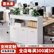 喜木來(lái)辦公室廠區(qū)隔斷柜屏風(fēng)柜花槽柜文件柜資料柜矮柜儲(chǔ)物柜桌邊工位柜 【半門款】140長(zhǎng)*30深*120高