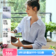 Olrain歐芮兒法式條紋襯衫女秋裝2025新款寬松減齡小清新通勤襯衣 淺藍條紋 L