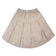 乖夫子初高中女生校服裙春秋紅色格子裙小學(xué)生校服短裙百褶裙JK裙半身裙 3301【短裙子】卡其色-淺 XXS /100cm
