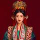 點(diǎn)翠版十里紅妝明制鳳冠漢服中式婚禮新娘頭飾新款秀禾服宋制發(fā)冠 紅流蘇鳳冠（耳夾款） 耳勾款