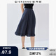 佐丹奴裙子女減齡甜美風(fēng)荷葉邊下擺半松緊腰半身裙女05465097