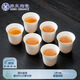 蘇氏陶瓷（SUSHI CERAMICS）羊脂玉白瓷功夫茶杯聞香杯陶瓷品茗杯6個裝（簡裝）
