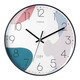Timess 掛鐘表客廳2025新款時(shí)鐘萬(wàn)年歷溫度石英鐘簡(jiǎn)約免打孔表掛墻35cm