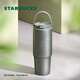 星巴克（Starbucks）杯子 經(jīng)典系列灰色款雙飲口不銹鋼隨行杯800ml男女中秋國慶禮物 雙飲口不銹鋼隨行杯800ml