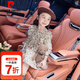 皮爾卡丹（pierre cardin）童裝女童裙子春秋2025棉布磨毛寶寶森系甜美純棉碎花長袖連衣裙 杏色 90 尺碼1~2歲【 80-90cm】